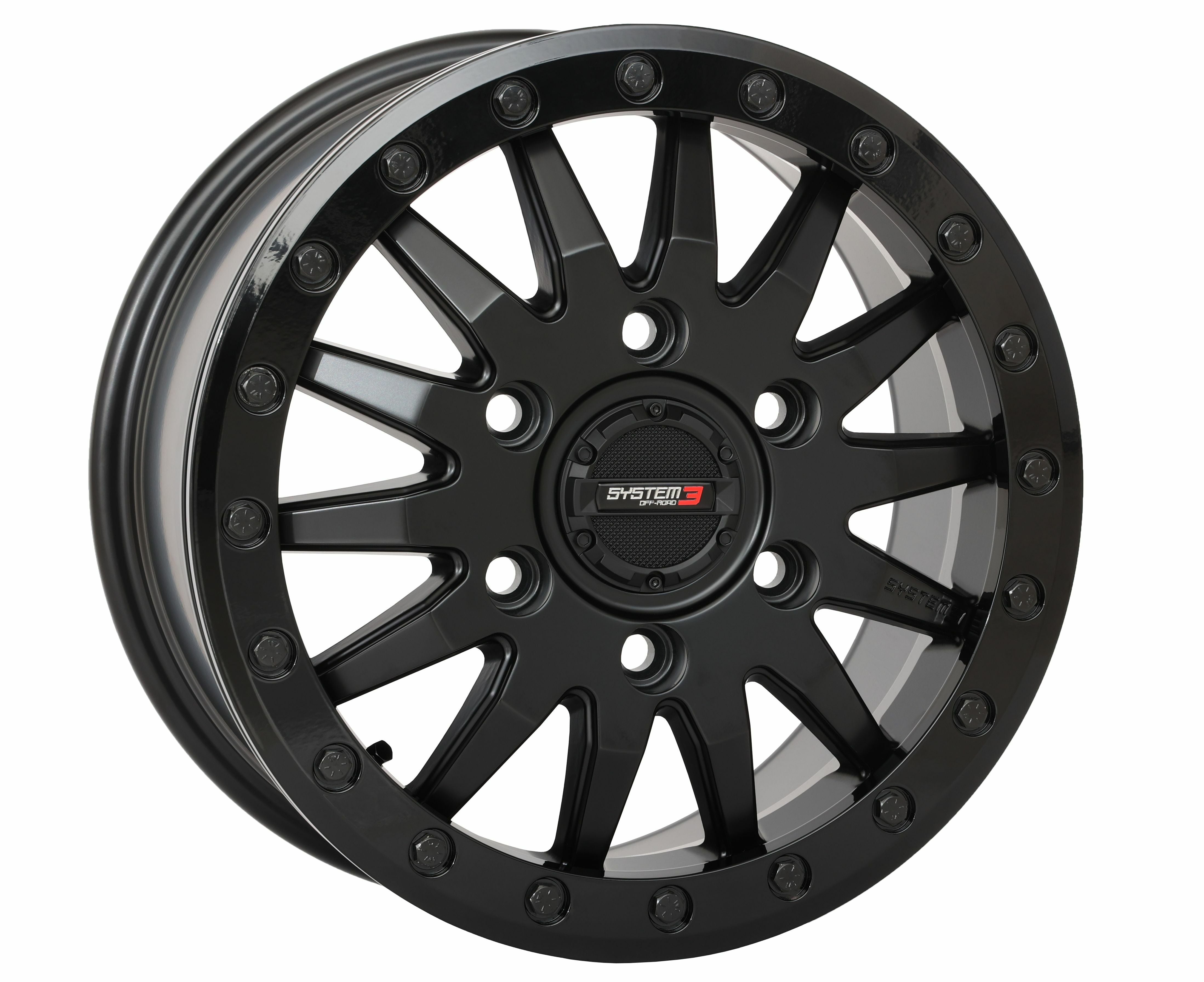 SYSTEM 3 Sb8 Wheel 15x7 6 + 1 (+68mm) 6/5.5 Matte Black