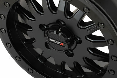 System 3 Sb8 Wheel 15x7 6 + 1 (+68mm) 6/5.5 Matte Black - Tires & Wheels