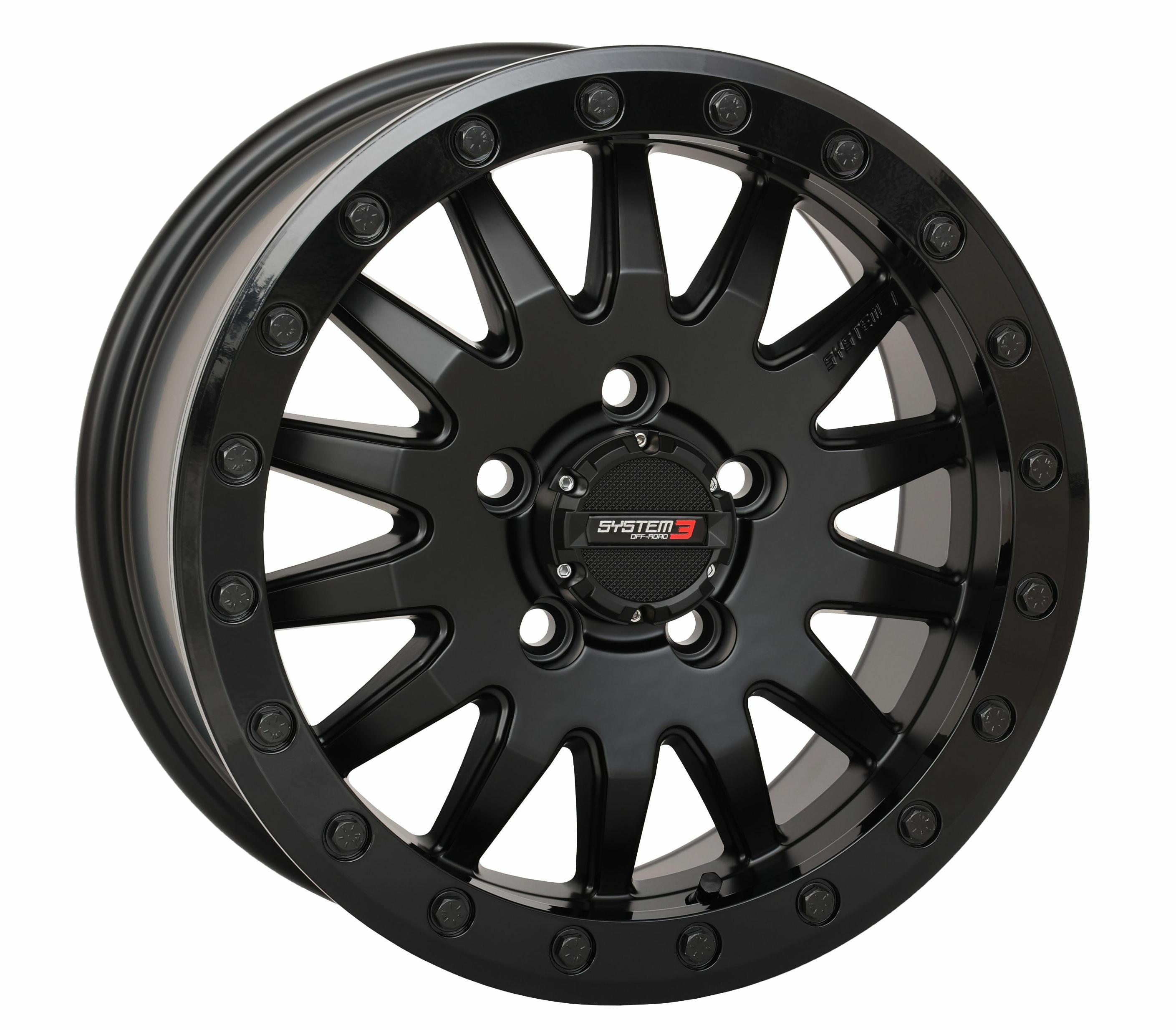 System 3 Sb8 Wheel 15x7 6 + 1 (+68mm) 6/5.5 Matte Black - Tires & Wheels
