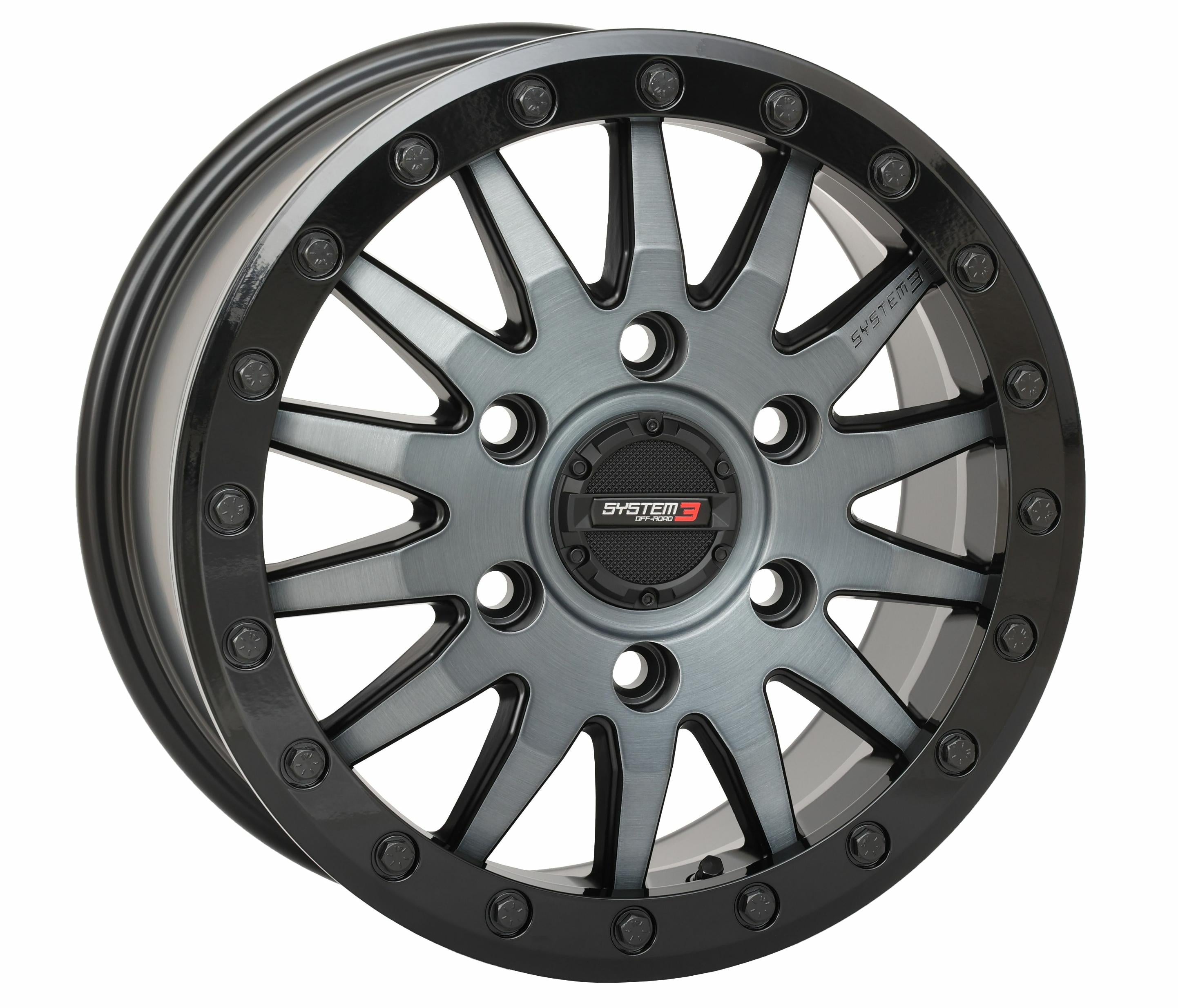 System 3 Sb8 Wheel 15x7 6 + 1 (+68mm) 6/5.5 Matte Brushed Grey - Tires & Wheels
