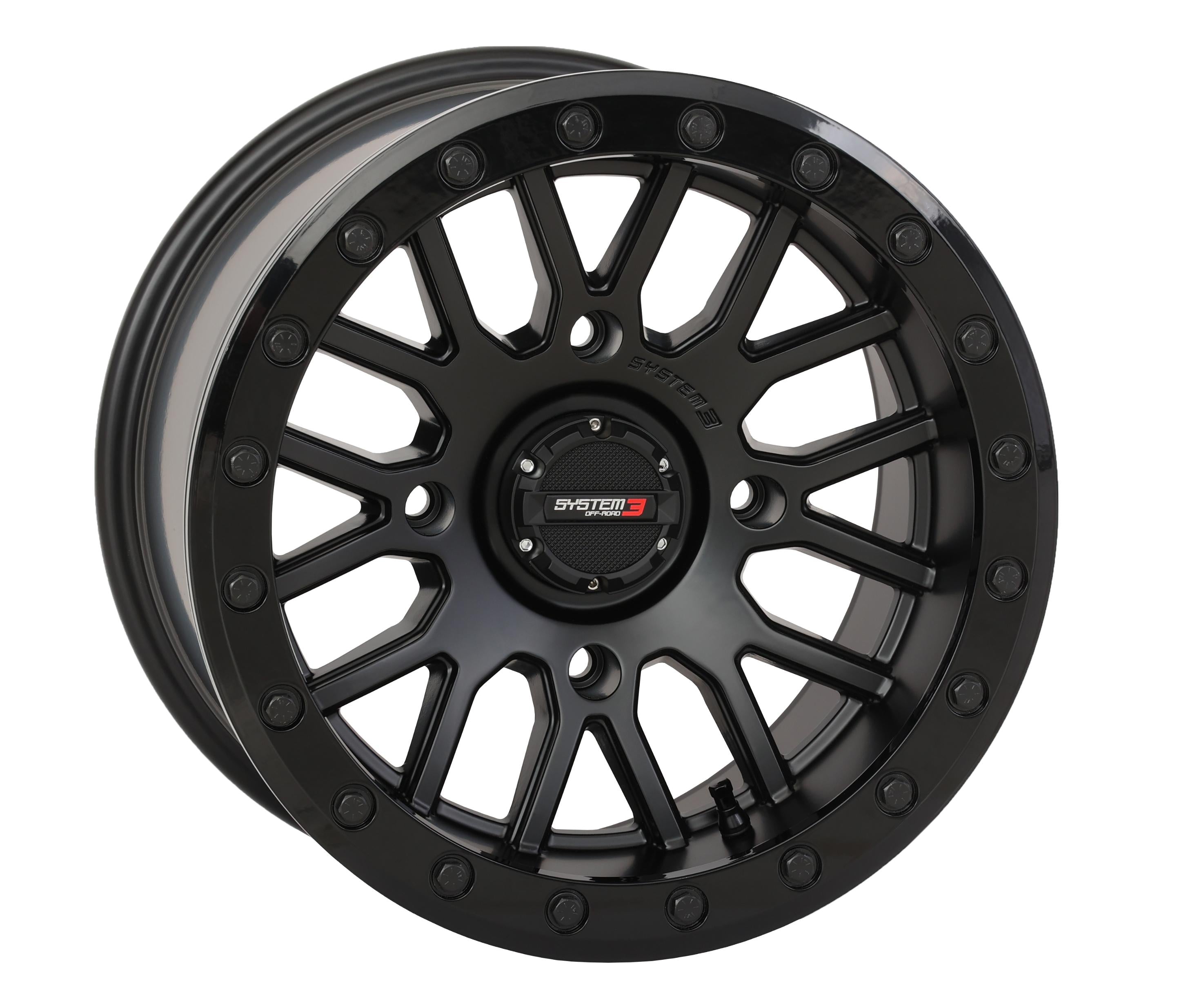 System 3 Sb9 Wheel 15x9 5 + 4 (+10mm) 4/156 Matte Black - Tires & Wheels