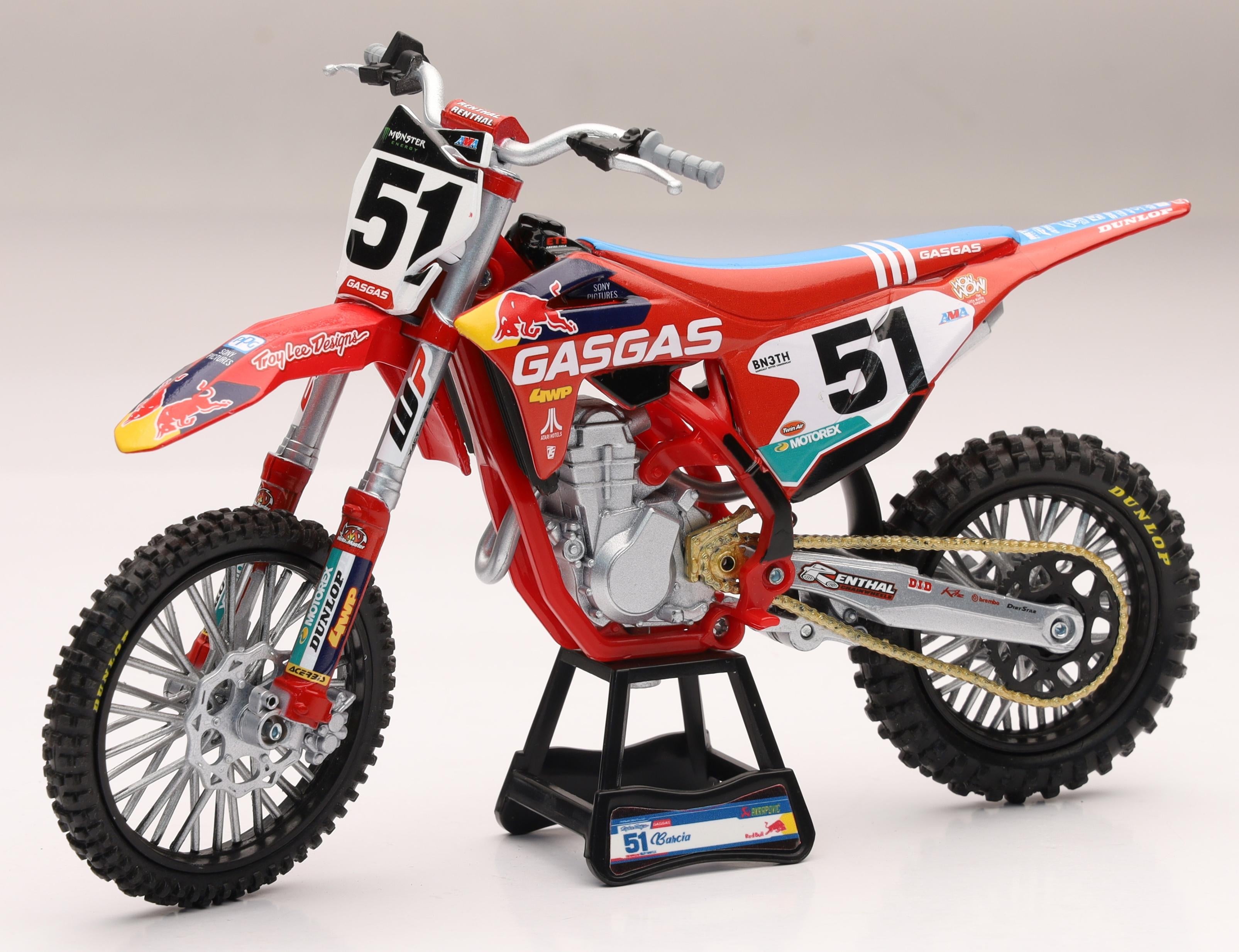 New-ray Scale 1:12 Tld Red Bull Gas Mc450 Barcia #51 - Apparel Collection
