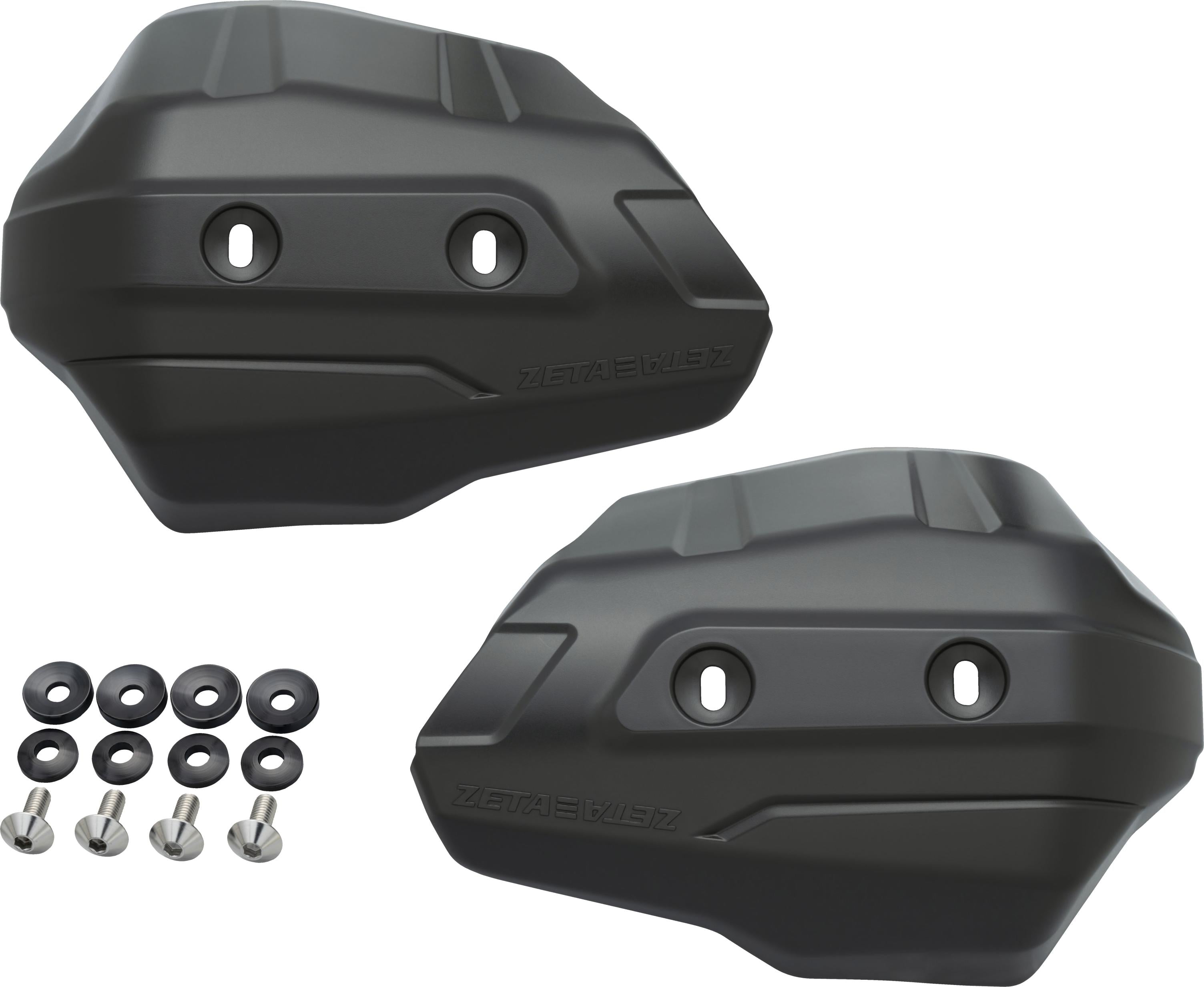 Drc Scudo Protector Handguard Shield White - Black - Snowmobile Collection