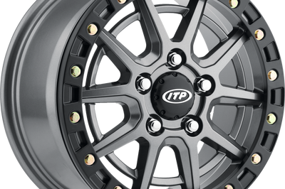 Itp Sd10 Grey/blk Ring 15x7 5/4.5 6 + 1 - Grey/Black - Tires & Wheels