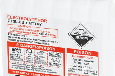 Fire Power Sealed Battery Electrolyte Pack 240cc - Street Collection