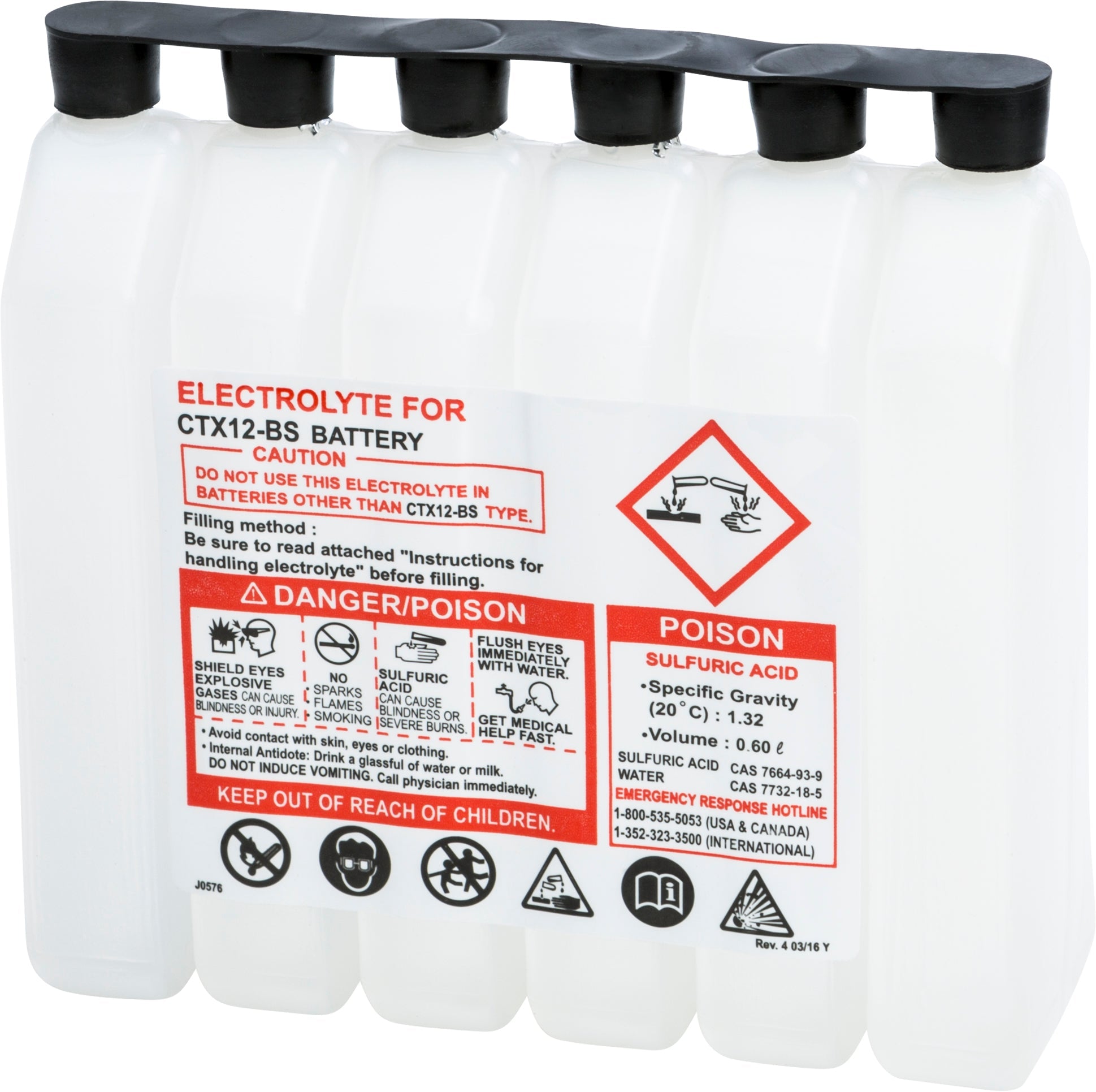 Fire Power Sealed Battery Electrolyte Pack 600cc - Watercraft Collection