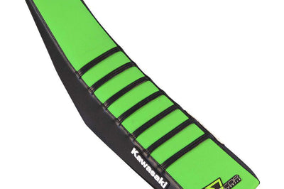 D-cor Seat Cover Ktm Sx 85 Blk / Org Ribs - Black/Green/Black - Offroad Collection