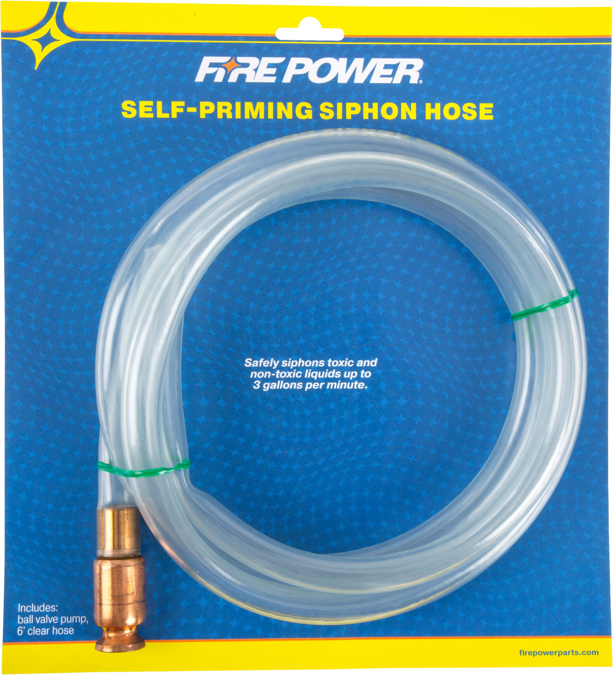 Fire Power Self Priming Siphon Hose 6’ - Clear - Watercraft Collection