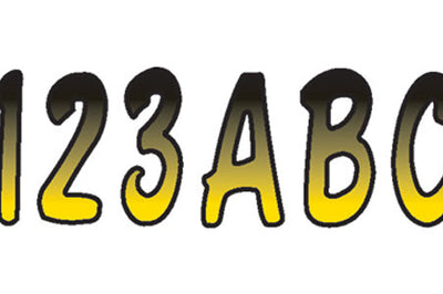 Hardline Series 200 Registration Kit (black) - Yellow/Black - Watercraft Collection