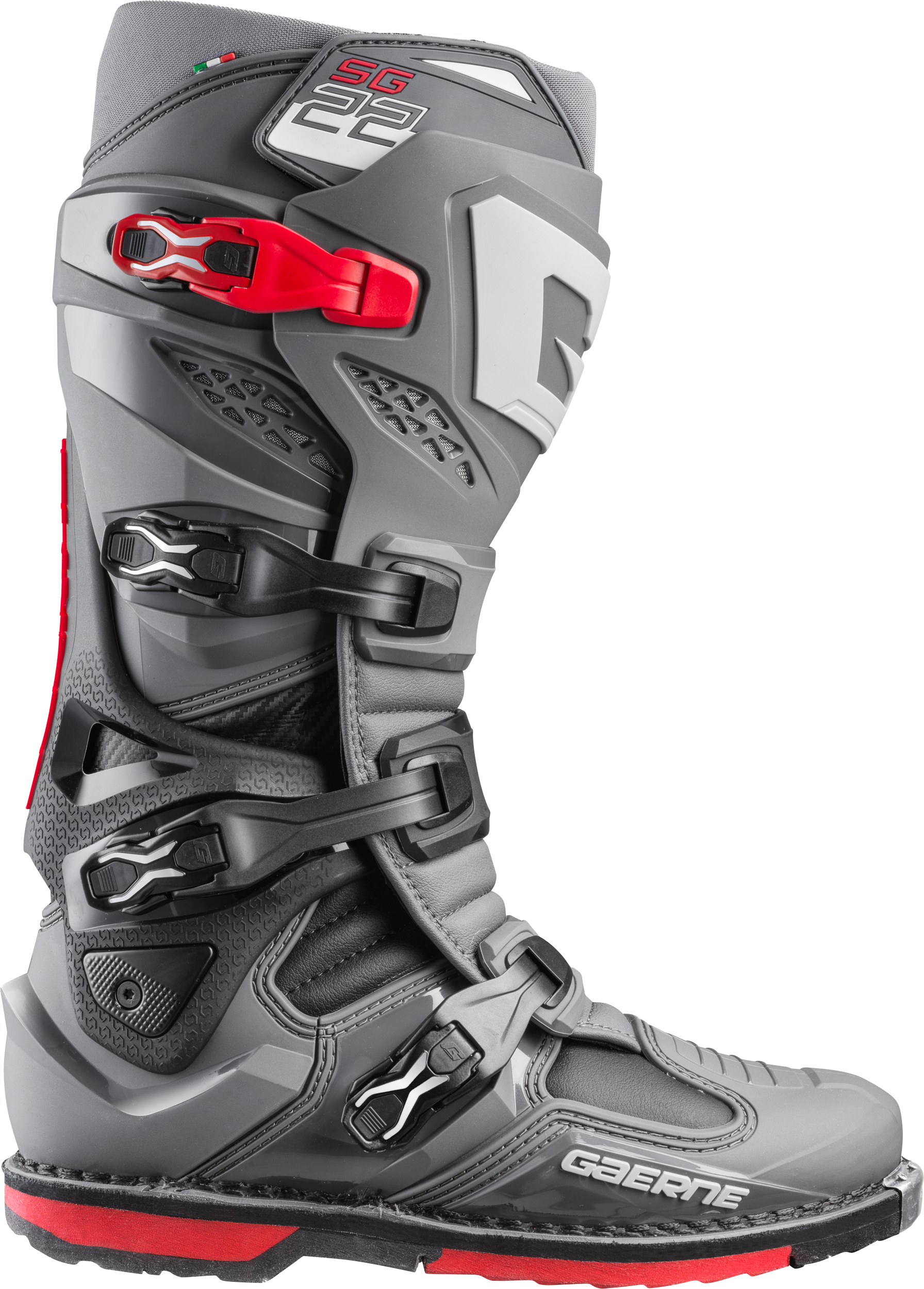 Gaerne Sg-22 Boots Le White/black/light Blue 12 - Anthracite/Black/Red / US 07