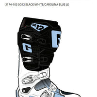 Gaerne Sg12 Le Boots Blk/wht/carolina Blue Sz 12 - Orange/Grey/White / US 08 - Apparel Collection