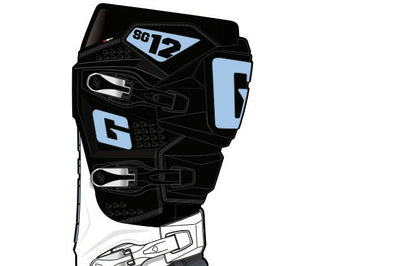 Gaerne Sg12 Le Boots Blk/wht/carolina Blue Sz 12 - Apparel Collection