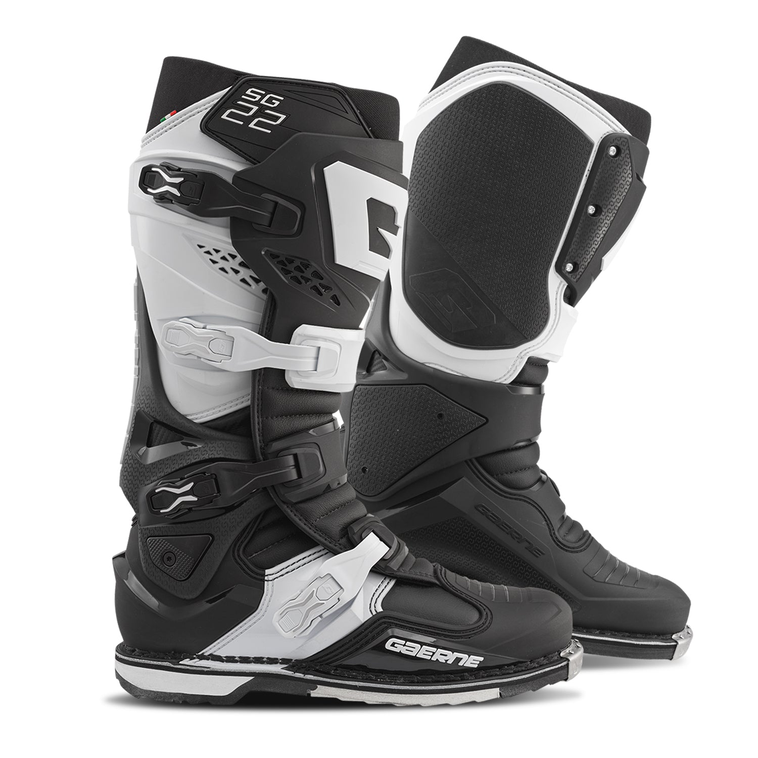 GAERNE Sg22 Boots Black/White Sz 10