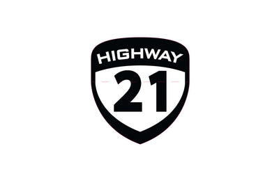 Highway 21 Shield Die Cut Sticker Sm 2.25’’ X 2.5’’ 50pks - Harddrive Products