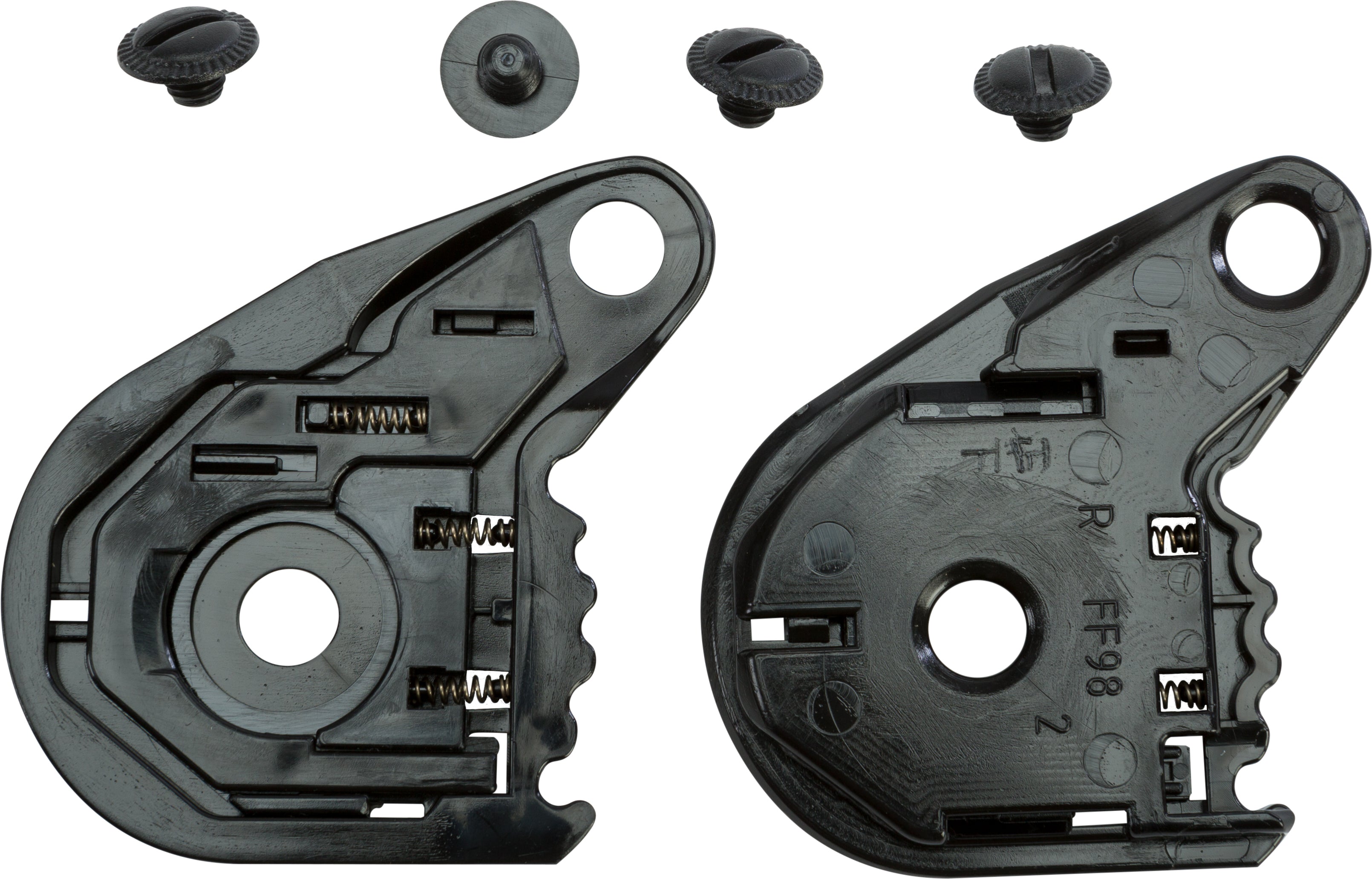 GMAX Shield Ratchet Plates Left/Right W/Screws Ff 98 - Helmet Accessories