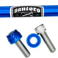 SANTORO FABWORX Shift Linkage Mid Ctrls Blue M8 Softail