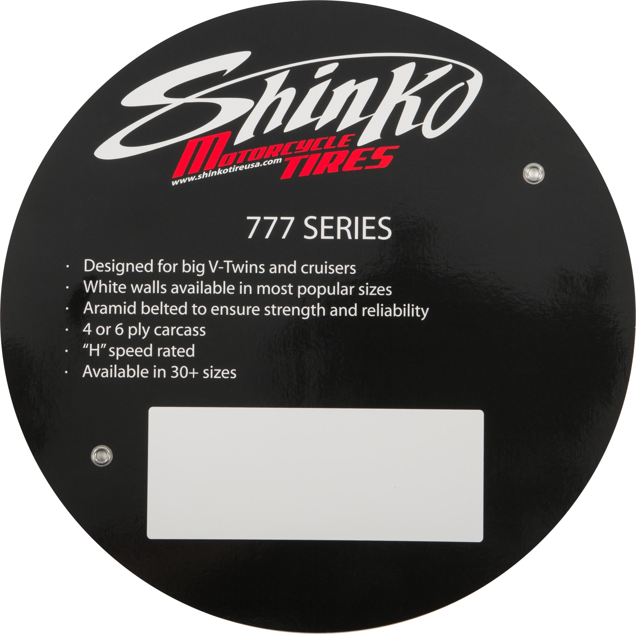 Shinko 777 Tire Sign - Harddrive Products
