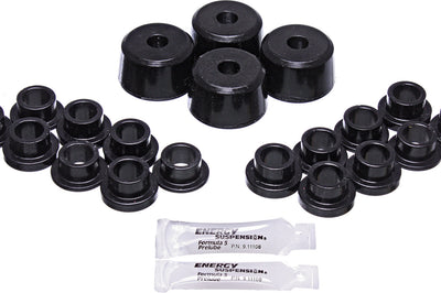 Energy Susp. Shock Bushing Kit Red Pol - Black - Atv Performance Products