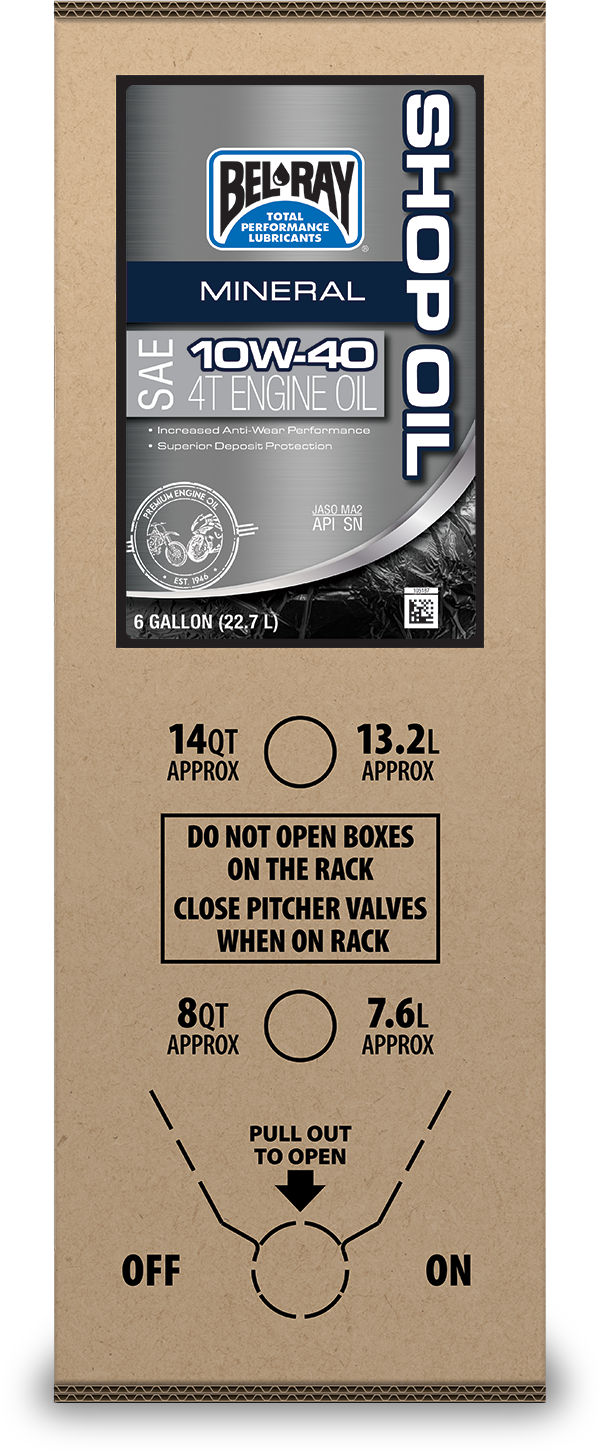 Bel-ray Shop Mineral Engine Oil 10w40 6 Gal Bib - Harddrive Products