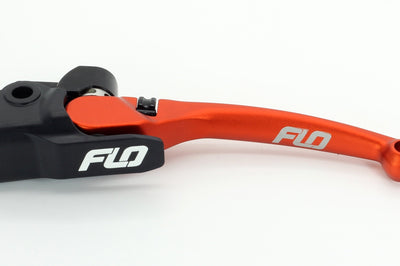 Flo Motorsports Shorty Clutch Lever Braktek Black - Orange - Offroad Collection