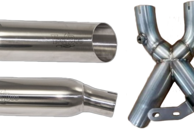 Voodoo Shorty Dual Muffler Polished Busa - Street Collection