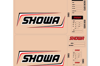 D-cor Showa Decal Kit Blk Fork/shock/eng Spec - Offroad Collection
