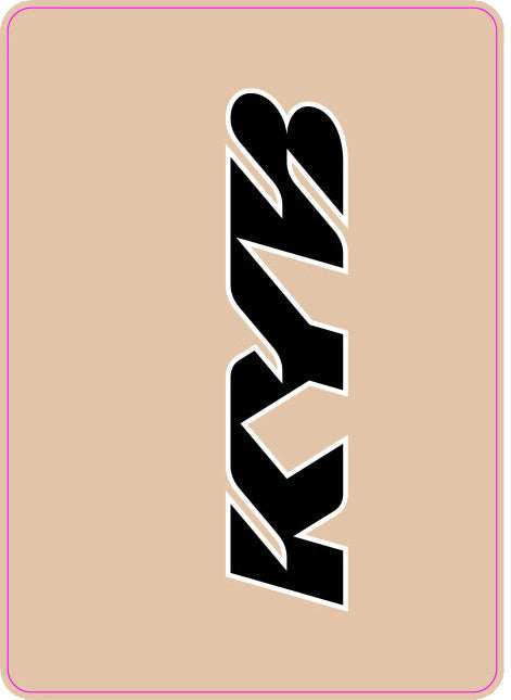 D-cor Showa Upper Fork Decals Black/white - Black - Offroad Collection