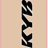 D-cor Showa Upper Fork Decals Black/white - Black - Offroad Collection