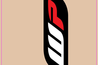 D-cor Showa Upper Fork Decals Black/white - Black/White/Red - Offroad Collection