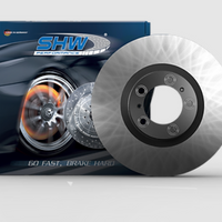 SHW Performance 01-06 BMW M3 3.2L Rear Smooth Monobloc Brake Rotor (34212229379) - Brakes Rotors & Pads