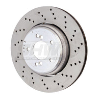 SHW Performance 08-13 BMW M3 4.0L Right Rear Cross-Drilled Lightweight Brake Rotor (34212283804) - Brakes Rotors & Pads