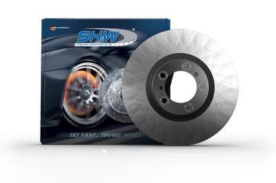 SHW Performance 15-18 Porsche Macan Turbo 3.6L w/o Ceramic Brakes Rear Smooth Monobloc Brake Rotor (95B615601D)
