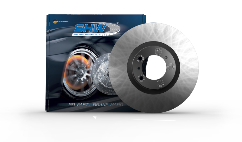 SHW Performance 17-20 Porsche Panamera 4 w/Black Caliper w/o Ceramics Left Frt Smooth MB Brake Rotor (971615301)