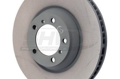 SHW Performance 17-20 Porsche Panamera 4 w/Black Calipers w/o Ceramics Right Front Smooth MB Rotor (971615302) - Brakes