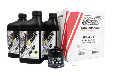 Klotz Side X Oil Change Kit 5w50 With Filter Polaris - Tires & Wheels