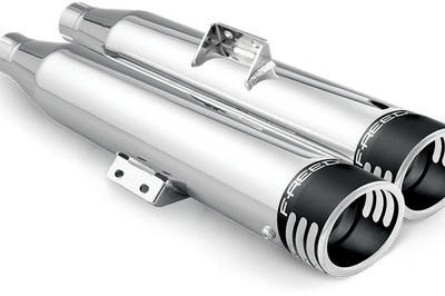 Freedom Signature Slip-ons 3.25’’ Chrm W/blk Tip `14-20 Sportster - Harddrive Products