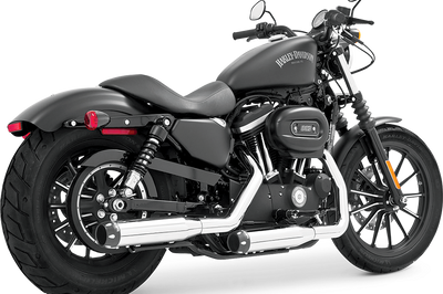 Freedom Signature Slip-ons 3.25’’ Chrm W/blk Tip `14-20 Sportster - Harddrive Products