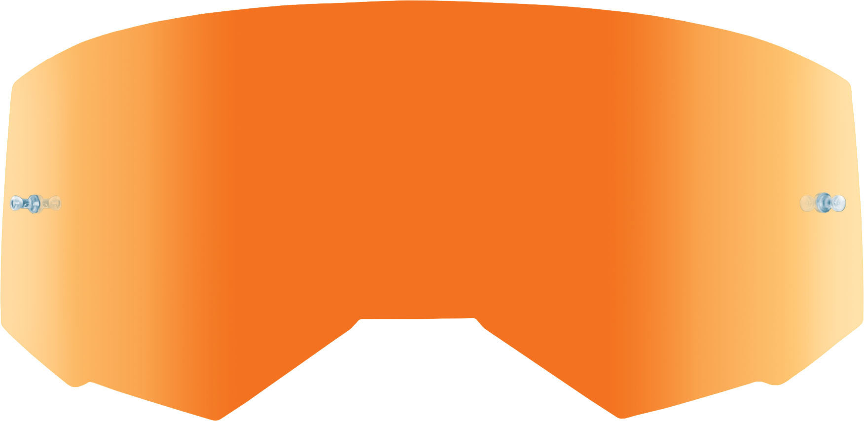 Fly Racing Single Lens W/post Adult Orange Mirror/smoke - Gear