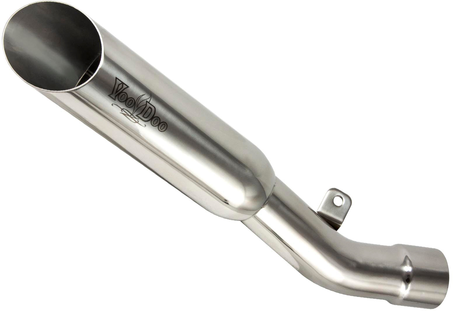 Voodoo Single Shorty Slip-on Exhaust Polished - Street Collection