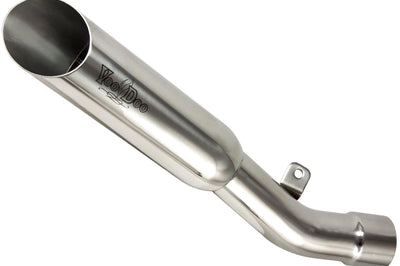Voodoo Single Shorty Slip-on Exhaust Polished - Street Collection