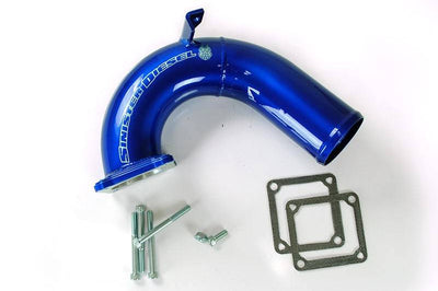 Sinister Diesel 03-07 Dodge Cummins 5.9L Intake Elbow - Blue - Air Systems
