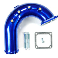 Sinister Diesel 03-07 Dodge Cummins 5.9L Intake Elbow - Blue - Air Systems