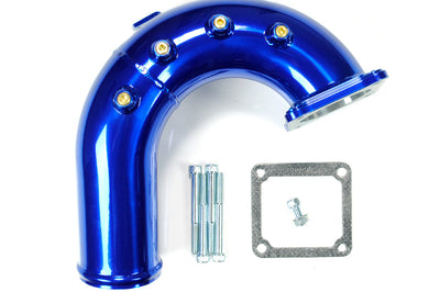 Sinister Diesel 03-07 Dodge Cummins 5.9L Intake Elbow - Blue - Air Systems