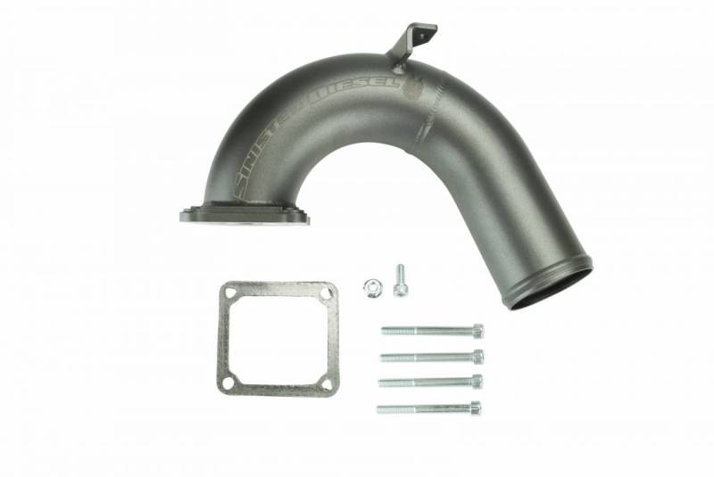 Sinister Diesel 03-07 Dodge Cummins 5.9L Intake Elbow - Grey - Air Systems