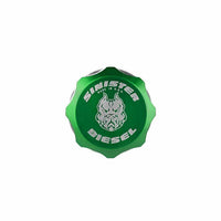Sinister Diesel 13-17 Dodge/Ram 6.7 Cummins Billet Fuel Plug - Green - Engine Components