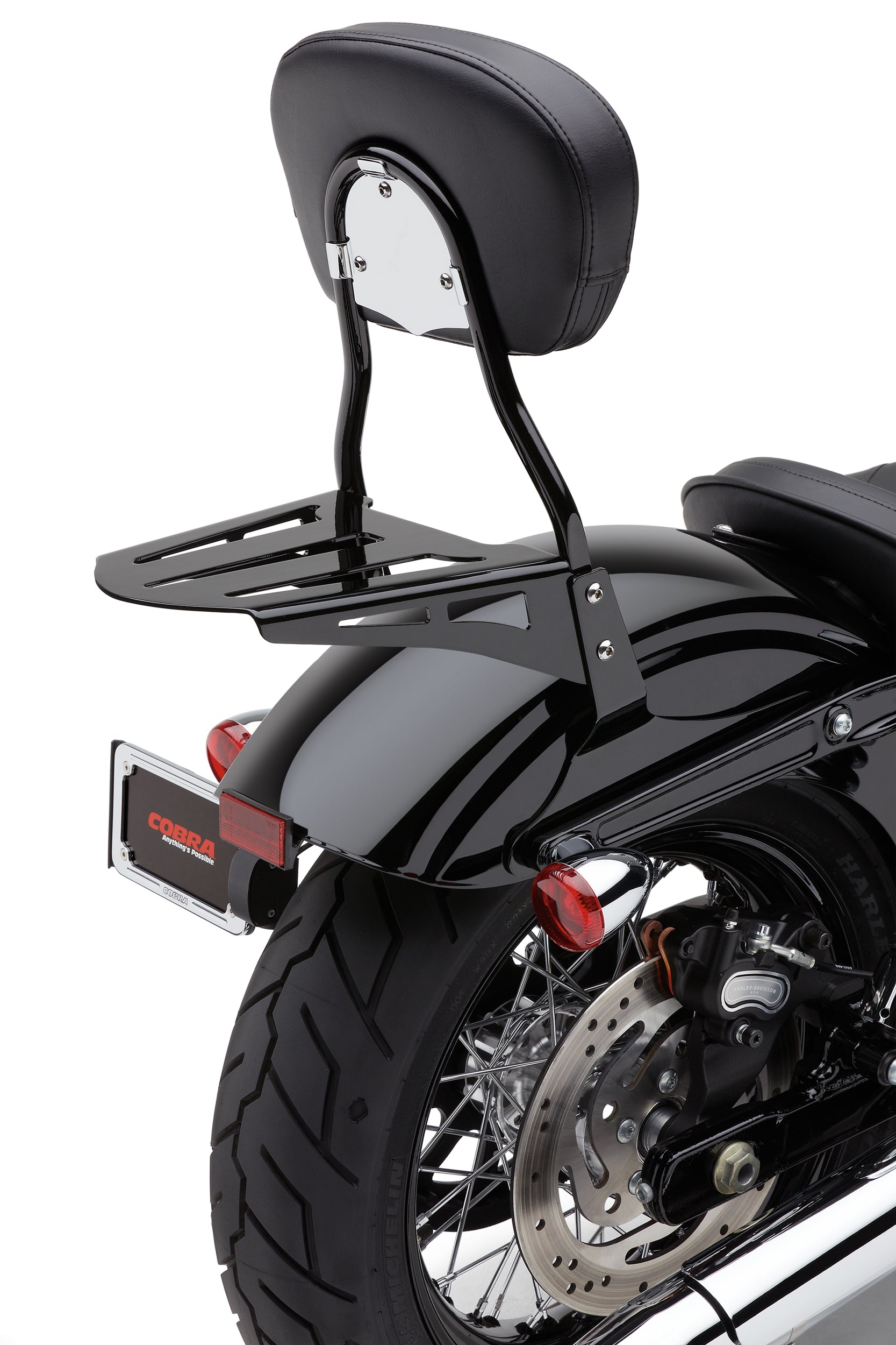 COBRA Sissy Bar Luggage Rack Formed Black Hon Yam