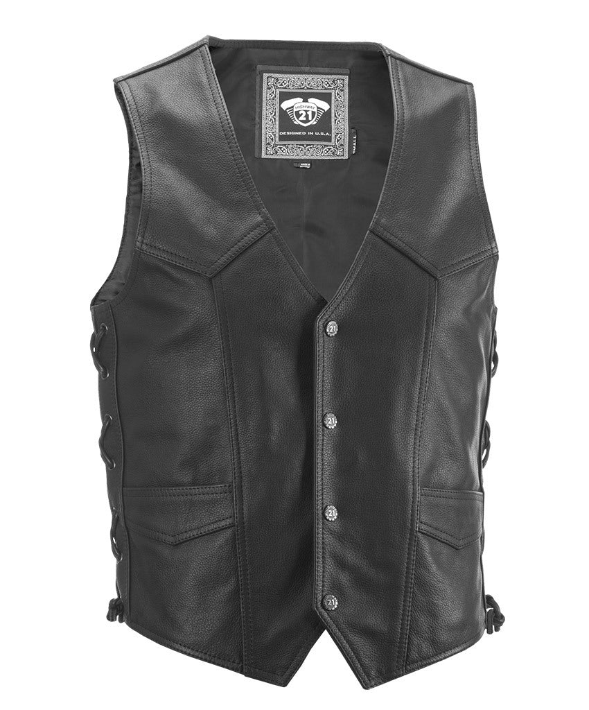 Highway 21 Six Shooter Vest Black Xl - 2X-Large - Harddrive Products