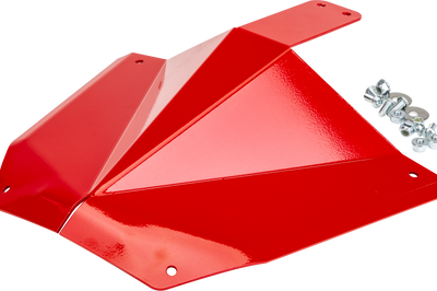 Straightline Skid Plate White For Gen5 Front Bumper S/m - Red - Snowmobile Collection