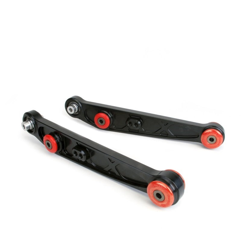 Skunk2 Racing Honda/Acura EG/DC Alpha Series Rear Lower Control Arm Set - Black - Suspension