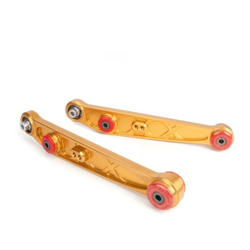 Skunk2 Racing Honda/Acura EG/DC Alpha Series Rear Lower Control Arm Set - Gold - Suspension